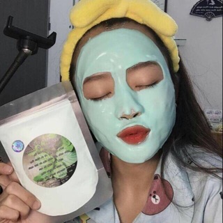 100gr Mask dẻo (bột mặt nạ) Bạc Hà Trà xanh handmade