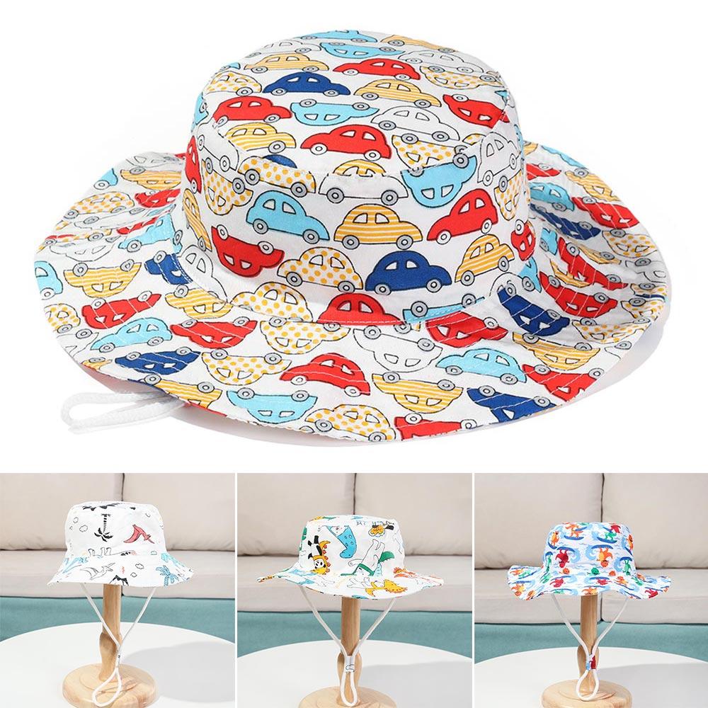 Mũ Xô Chống Nắng Thoáng Khí In Họa Tiết Hoạt Hình Cho Bé Sơ Sinh