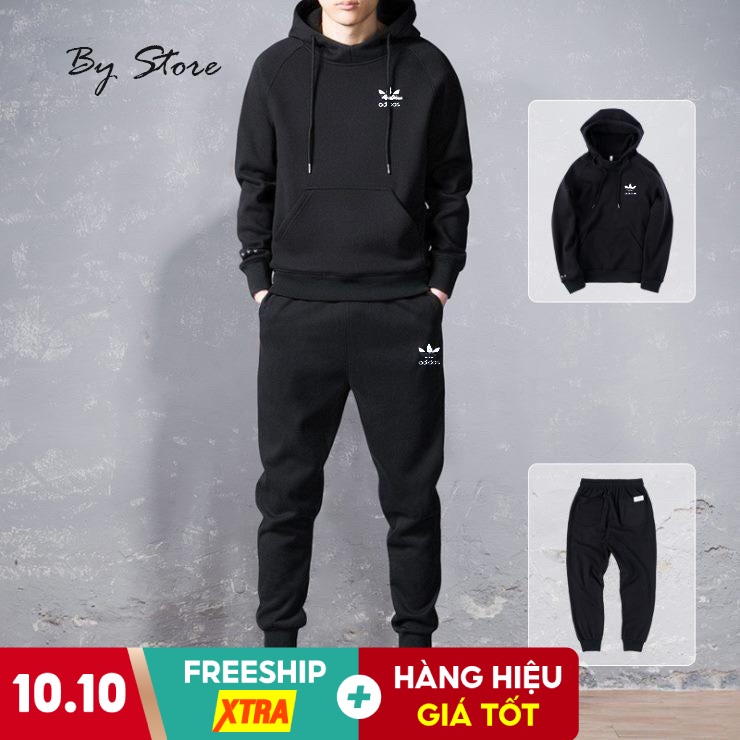 BỘ NỈ NAM HOODIE THỜI TRANG - TRẺ TRUNG - CHẤT NỈ CO DÃN ĐẸP
