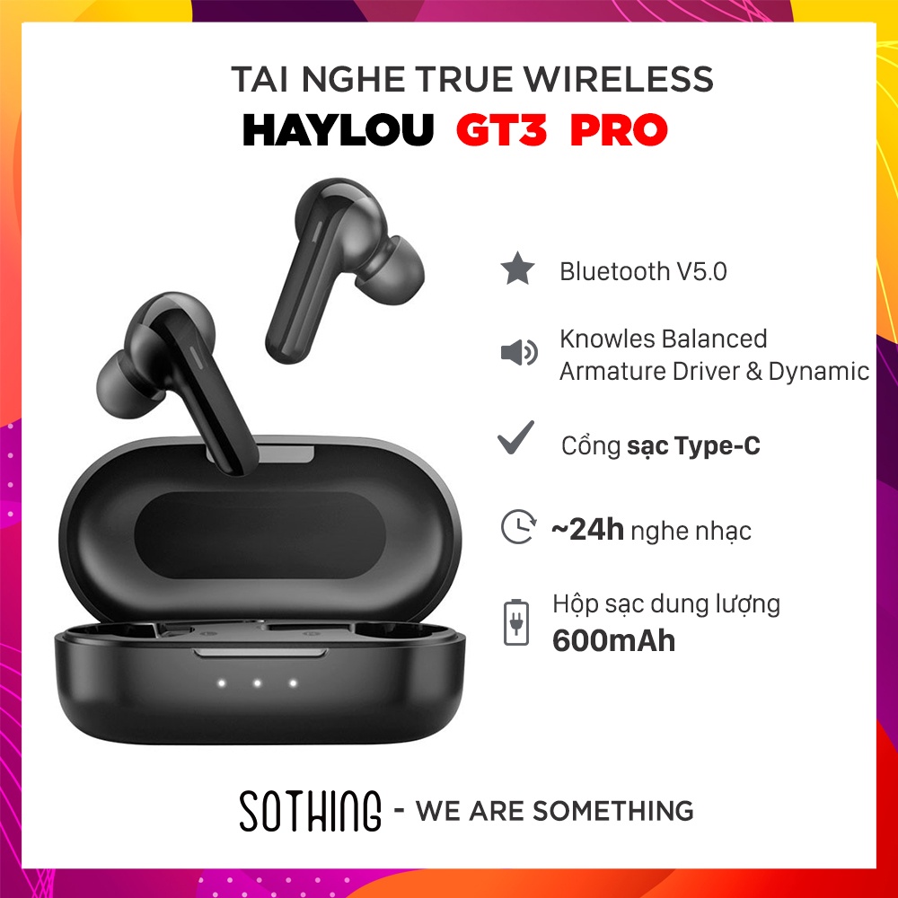 [Bảo hành 6 tháng] Tai Nghe True Wireless HAYLOU GT3/ GT3 Pro - Hàng Chính Hãng