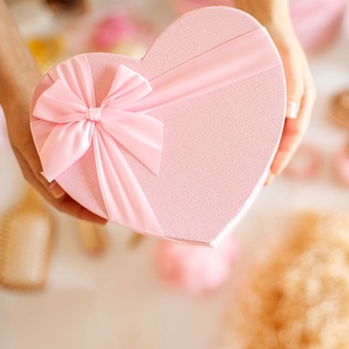 Hộp quà trái tim size lớn 15,5x13x6+ hạt xốp, nơ 🤗🎁🎁