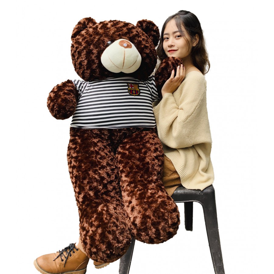 Gấu bông Teddy Cao Cấp  Cao 1m2 màu Nâu hàng Gấu Bông Gía Rẻ