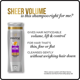 Dầu Gội Giúp Phồng Tóc Pantene Pro-V Sheer Volume Shampoo