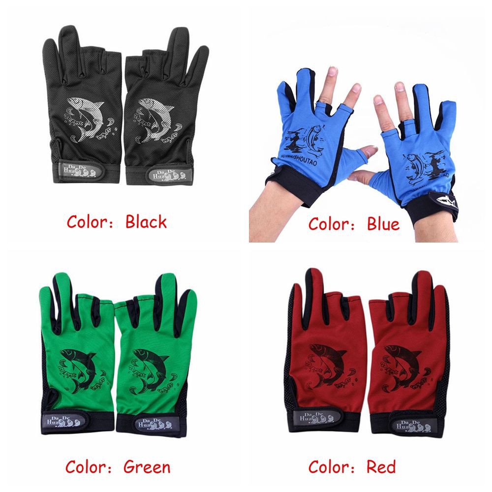 MUVAKO 1 Đôi Găng Tay Câu Cá Chống Trượt Bằng Vải Neoprene