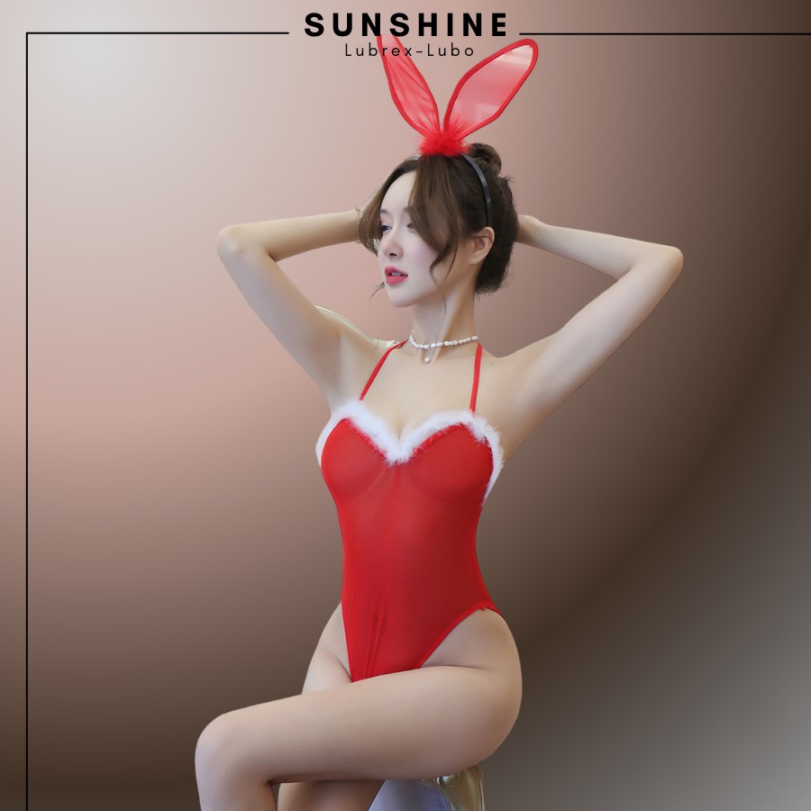 Cosplay sexy thỏ dễ thương màu đỏ jum Playboy bar sàn gợi cảm Sunshine Lubrex-Lubo TD1242 | BigBuy360 - bigbuy360.vn