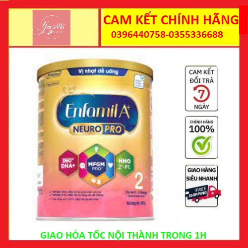 Sữa bột Enfamil A+ 2 NeuroPro lon 900g date mới nhất