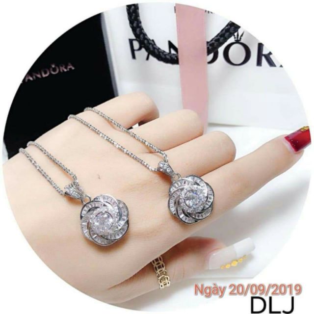 Vòng cổ bạc ý xi kim