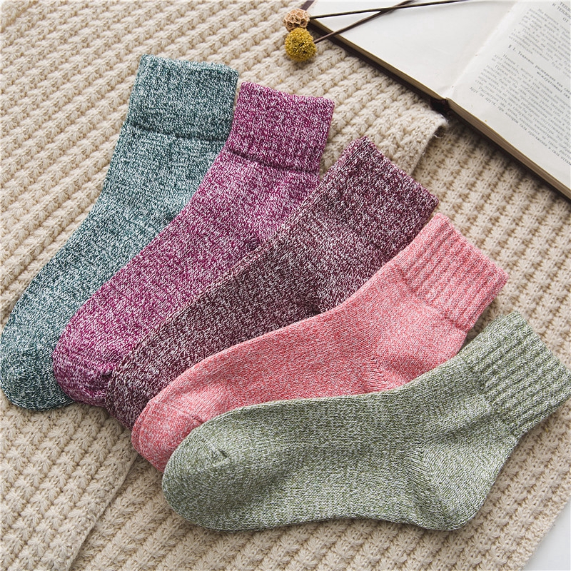 Tất cotton cổ cao giữ ấm mùa đông thời trang cho nữ