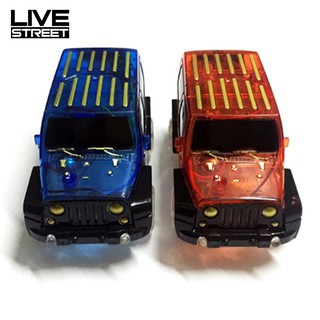 LIVE LED Light up Electric Race Car Magic Track Toy Christmas