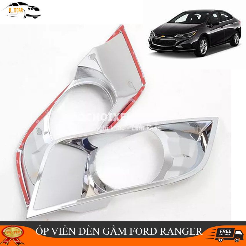 Ốp viền đèn gầm xe Ford Ranger 2016-2019