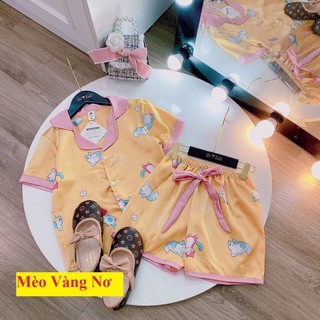 PIZAMA LỤA CAO CẤP SIZE ĐẠI LỚN CHO BÉ