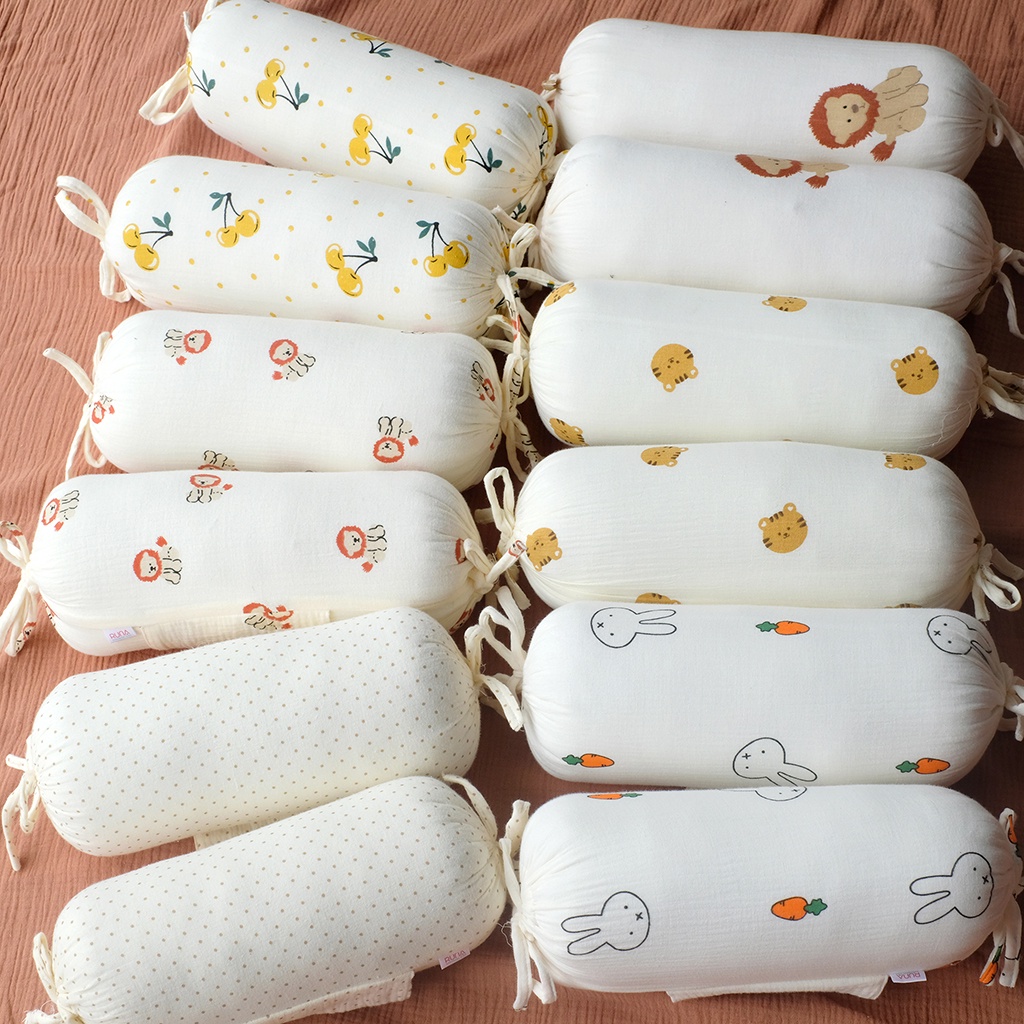 Gối chặn cho bé RUNA KIDS chất liệu vải Muslin cao cấp siêu mềm mịn, thoáng khí, giúp bé ngủ ngon