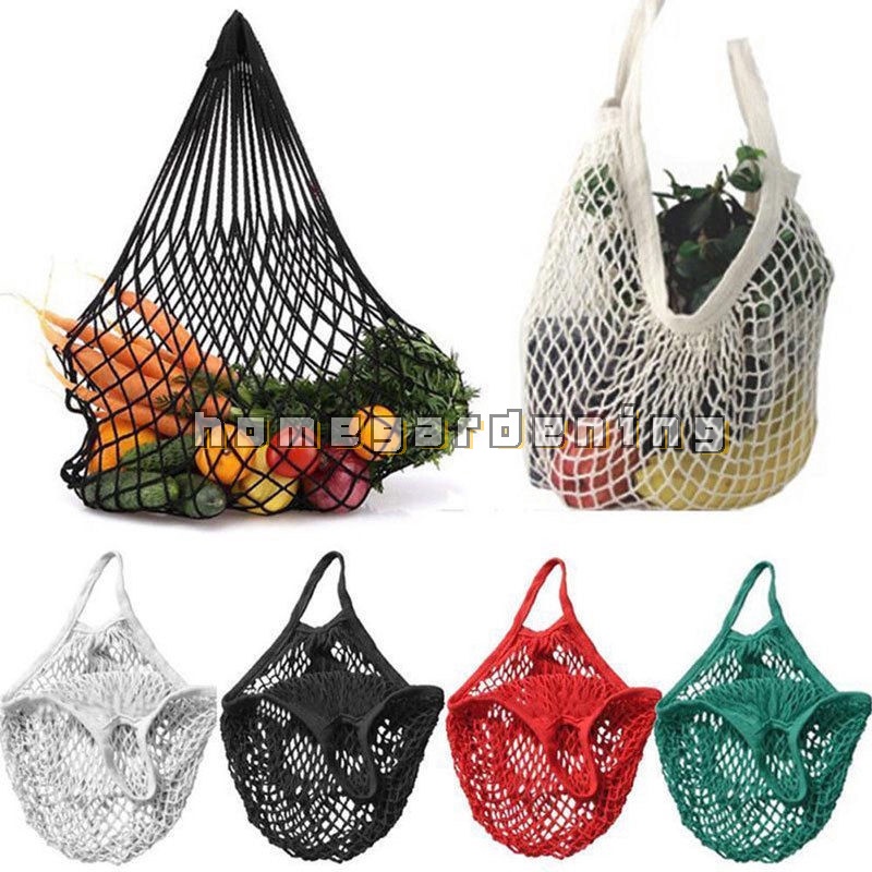 Túi Lưới Cotton Hữu Cơ Xách Tay Tái Sử Dụng Được