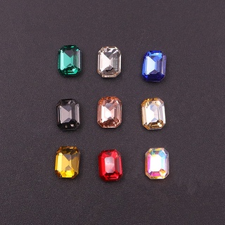 Set 50 viên đá khối, đá pha lê lấp lánh size 8*6cm dùng trang trí móng tay nghê thuật