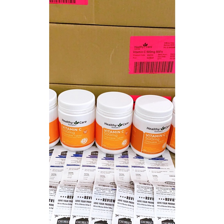 Viên Vitamin C Healthy Care 500 viên