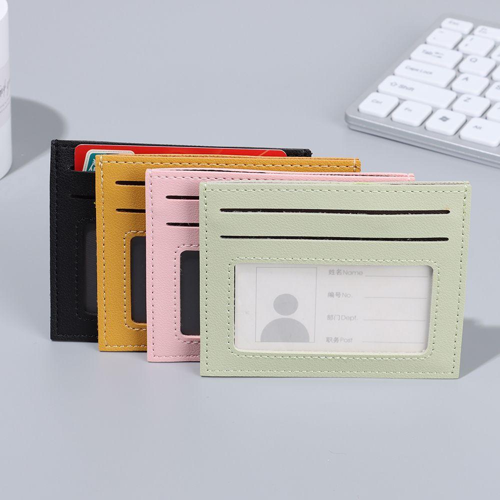 FOREVER Fashion Card Holder ID Cards Wallet Bag Coin Pouch Case Men Women Bank Credit Card Slim PU Leather Business Card Wallet/Multicolor