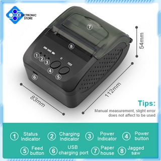 Máy In Hóa Đơn Mini 58mm Kết Nối Bluetooth 4.0