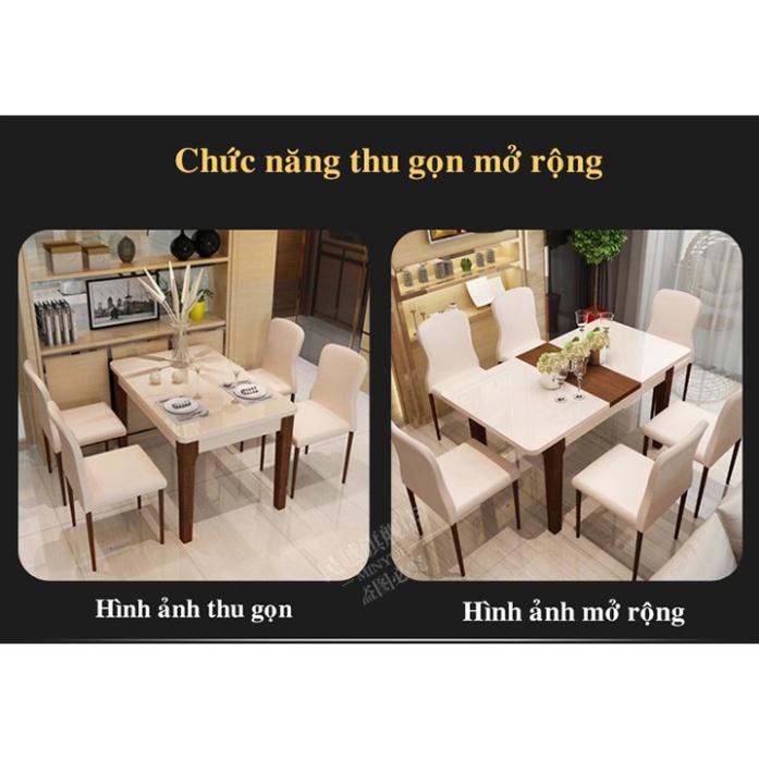 Bộ Bàn Ăn Mặt Kính Cường Lực HHP-BBA886-15 Thông Minh