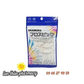 Tăm chỉ nha khoa okamura bịch 50 cây