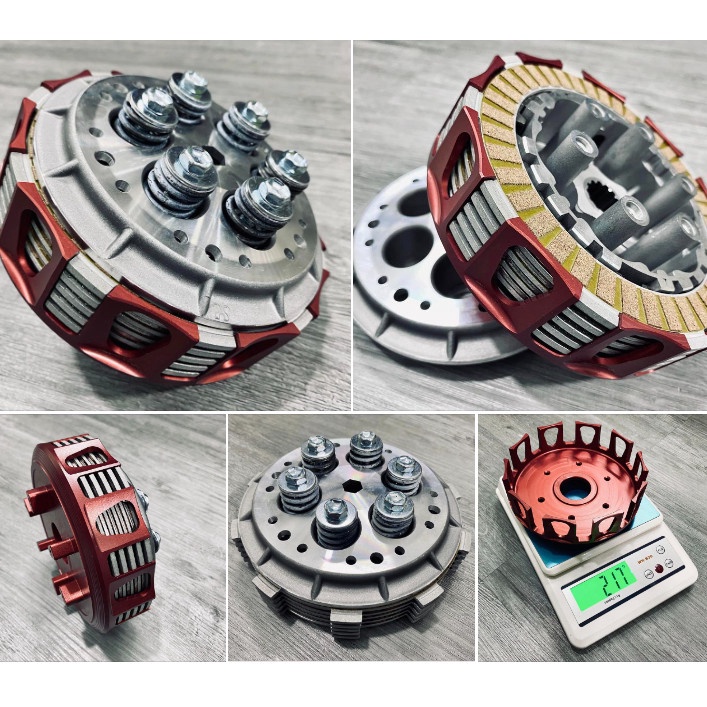 Chuồng heo / đế nhôm nồi 6 lò xo  - ex150 / EX 155 OTTO Fasstek