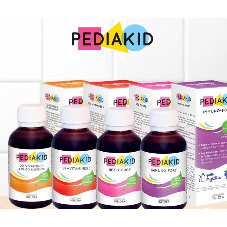 [Mẫu Mới] Siro Vitamin cho bé Pediakid Pháp