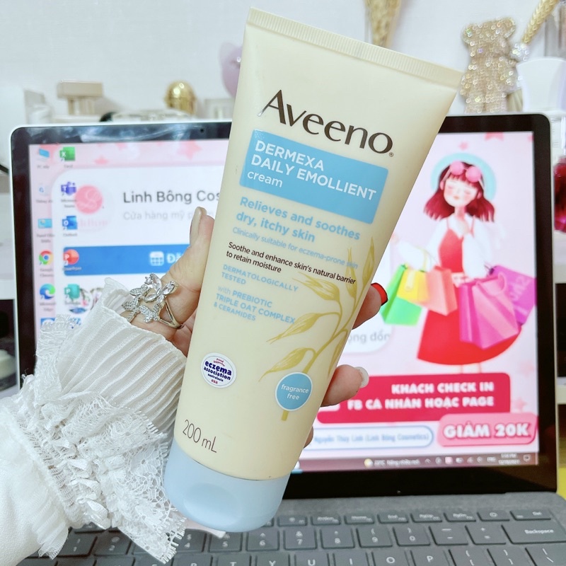 KEM DƯỠNG ẨM PHỤC HỒI DA AVEENO DEMERXA DAILY EMOLLIENT CREAM