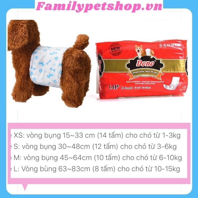 Bịch bỉm cho chó đực Dono-familypetshop.vn