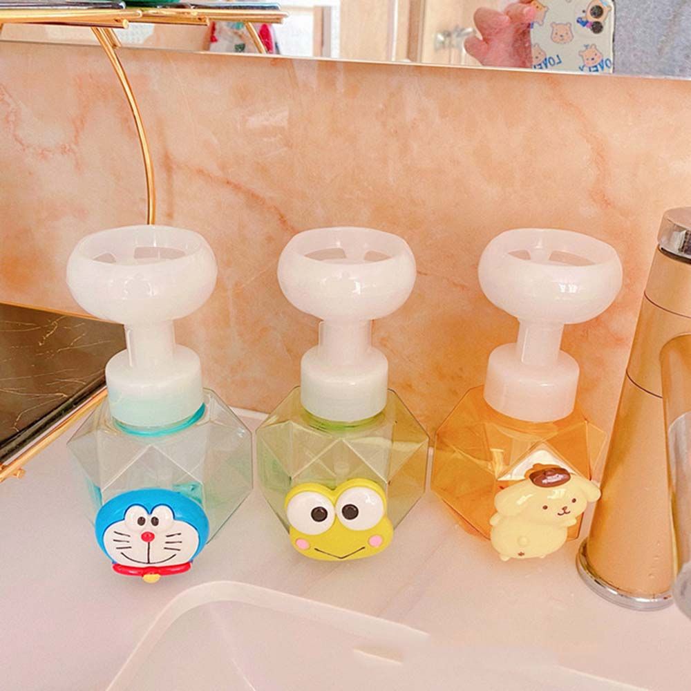 Bình đựng xà phòng rửa tay tạo bọt hình bông hoa bằng nhựa tiện dụng 300ml
