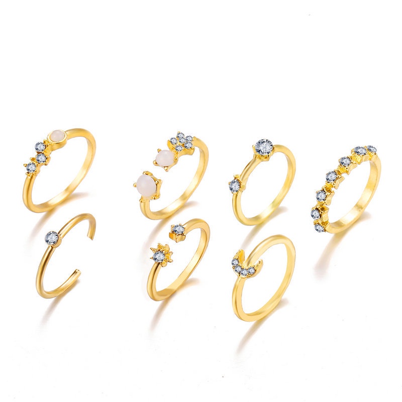 Set 9 Nhẫn Thời Trang Vintage Đơn Giản