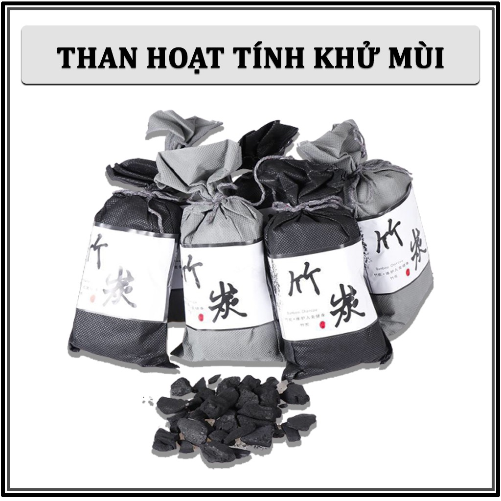 Túi Than Hoạt Tính Khử Mùi Treo Xe Ô Tô , Than Hoạt Tính Khử Mùi Than Tre Tự Nhiên - Khử Âm Mốc