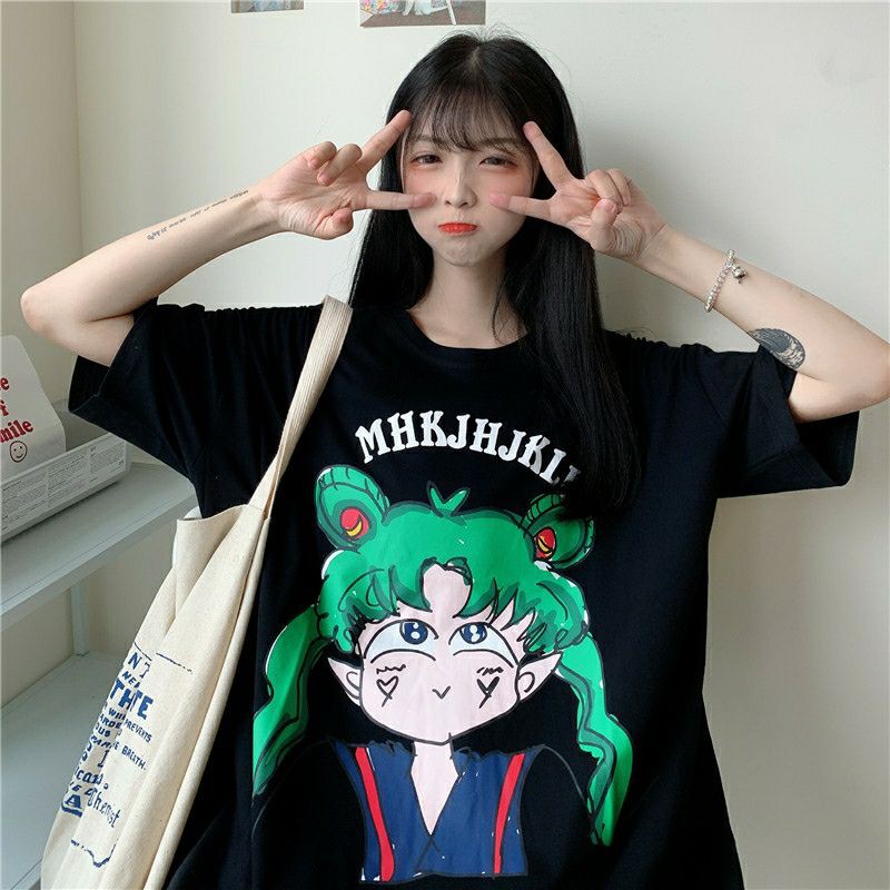 áo thun nữ form rộng unisex cute siêu dễ thương