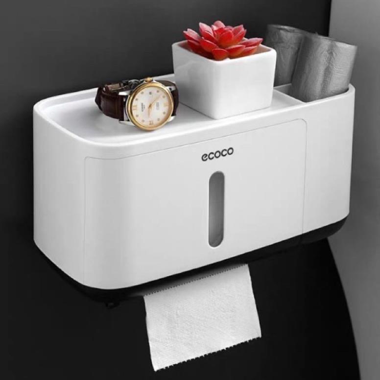 Hộp giấy ecoco đa năng kèm kệ đựng đồ 1808
