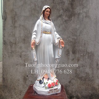 Tượng Đức Mẹ Ban Ơn 70cm Composite