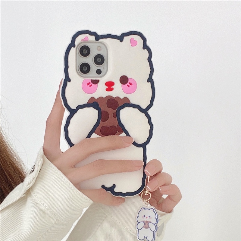 Ốp điện thoại silicon mềm thiết kế hoạt hình đơn giản cho iPhone 11 Pro Max 11Pro 12 12Pro Max X XS XR 7 8 6 7Plus