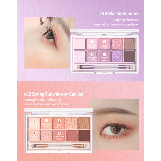 Bảng phấn mắt Clio Pro Eye Palette full bảng màu