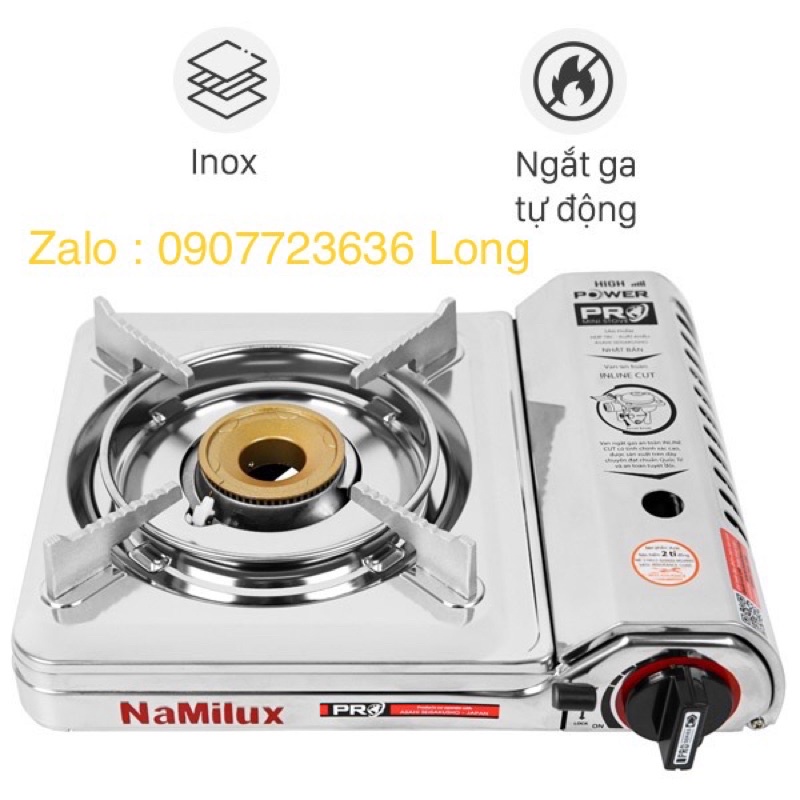 Bếp ga mini chính hãng  Namilux 2S  inox và sơn tỉnh điện chống cháy nổ