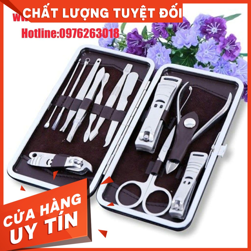 Kềm Cắt Móng Kềm Cắt Da Mini 12 Món - Bộ Chăm Sóc Móng