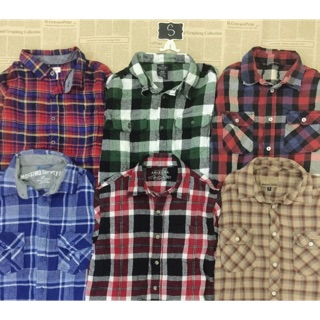 SƠ MI FLANNEL SI 59K (SIZE S) (Nhắn shop để chọn mẫu)