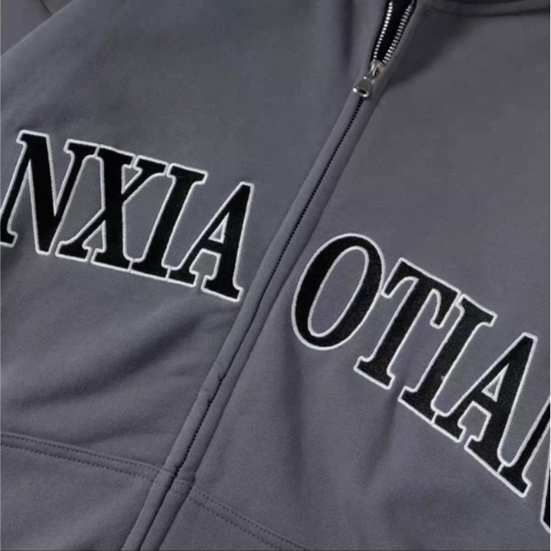 Áo Hoodie Tay Dài Dáng Rộng Thêu Chữ Phong Cách Hàn Quốc Thời Trang Cho Nam Và Nữ