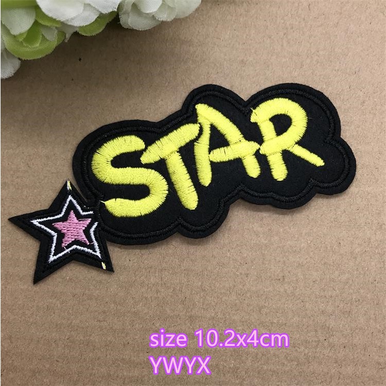 Miếng Dán Ủi Quần Áo Hình Chữ love girl / Số / Vương Miện Thêu Chữ Tiếng Anh diy Có Thể Ủi Được