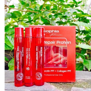 Mặt nạ Ủ tóc, huyết thanh dưỡng tóc Protein phục hồi hư tổn Sophia Platinum Hair ...