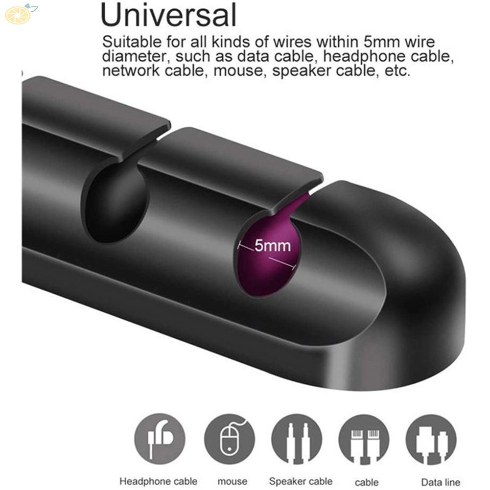 【VARSTR】1*Wire ORGANIZER-CLIP CABLE ORGANIZER WIRE HOLDER SILICONE USB CABLE WINDER