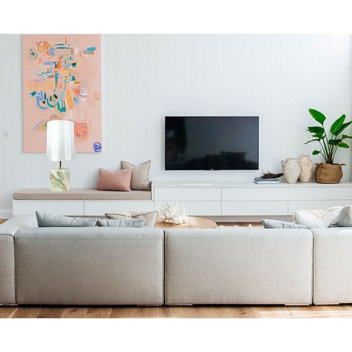 Đèn Bàn Ngủ Vietmake BĐ12, Đèn Đá Vân Mây Cao Cấp