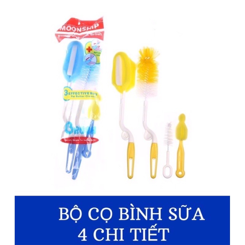 BỘ CỌ RỬA BÌNH SỮA 4 CHI TIẾT