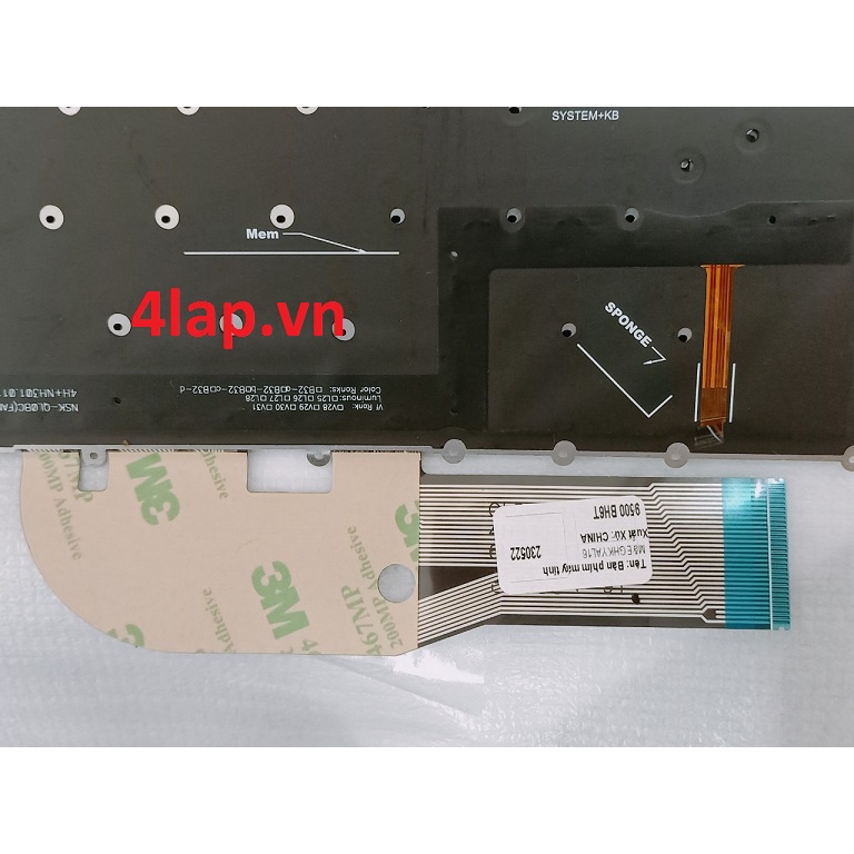 Thay Bàn Phím Laptop Dell XPS 17 9710 9700 XPS 15 9510 9500 Precision 5550 5560 5750 5760