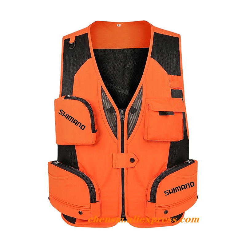 Áo Phao Câu Cá Shimano New 2022 Phản Quang Nhiều Túi Khô Nhanh Thoáng Khí