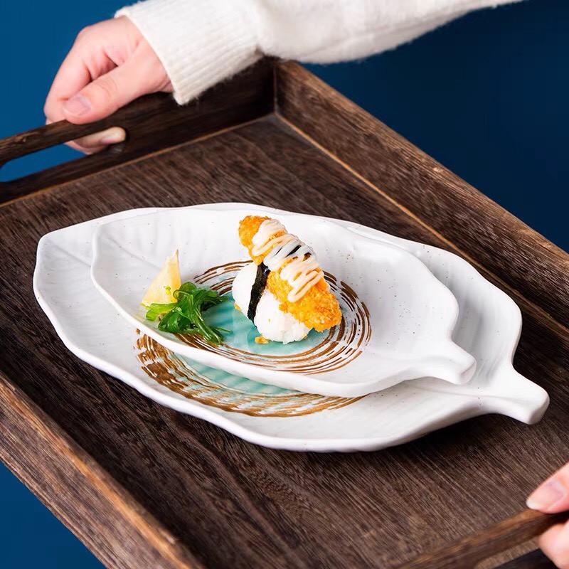 Bộ bát và đĩa chất liệu sứ màu cốm, sử dụng trong nhà hàng hay gia đình tinh tế, hiện đại