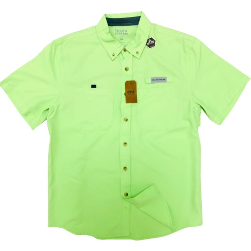Áo sơ mi nam ngắn tay bigsize đi câu cá outdoor Field & Stream,chất liệu 100% polyester chống tia UV 30%
