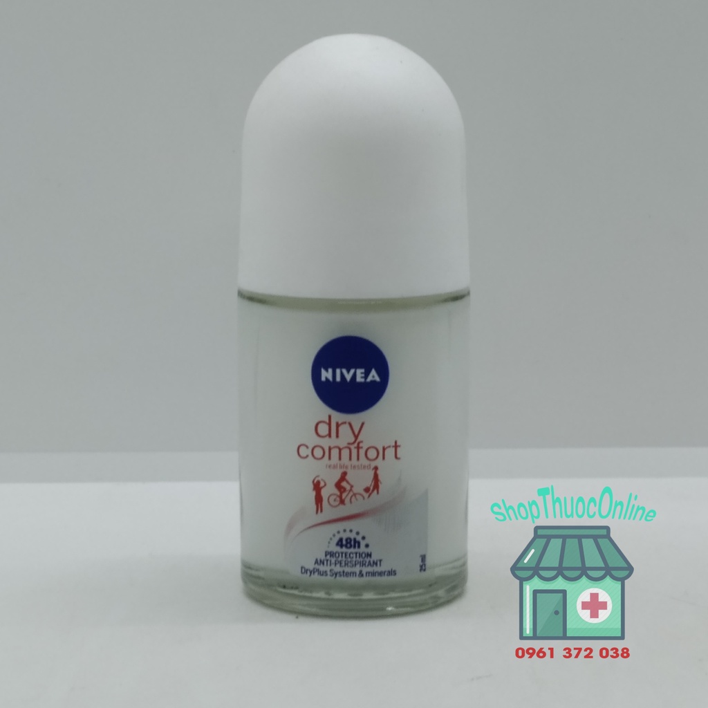 Lăn khử mùi NIVEA Dry Comfort khô thoáng suốt 48 giờ