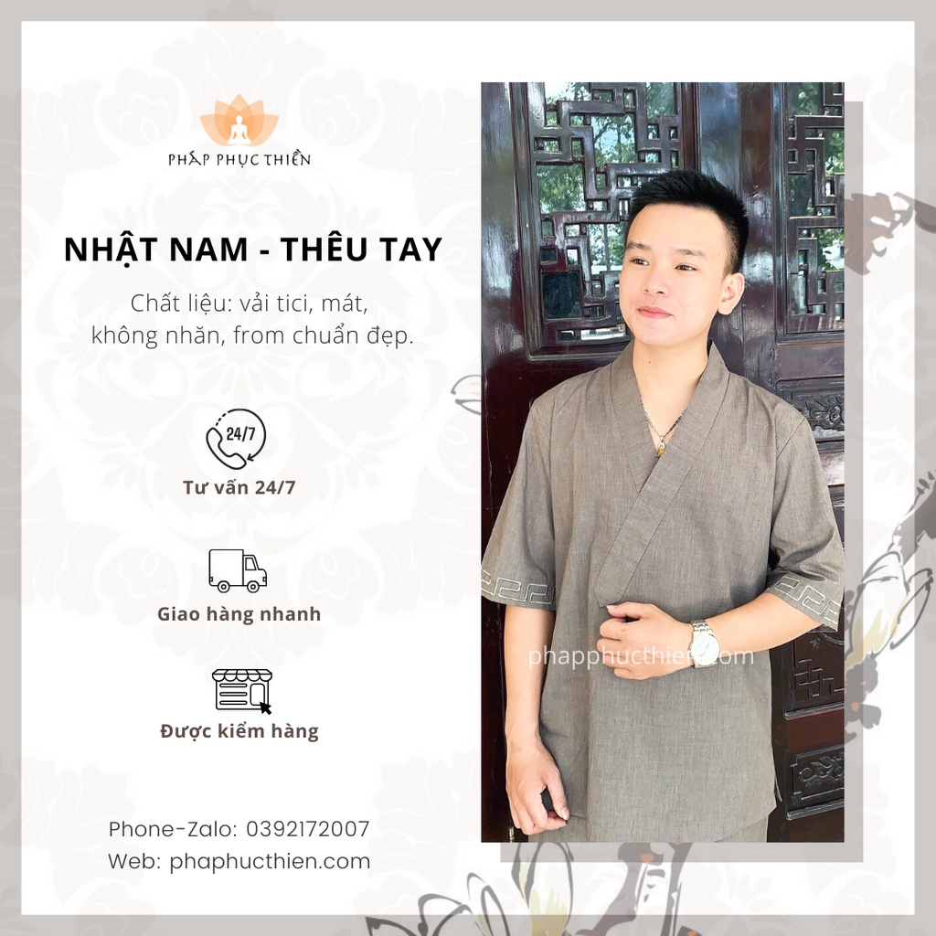 Đồ Lam Đi Chùa Nam, Nhật Nam Thêu Tay